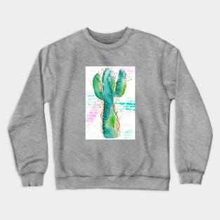 Blue Cactus Crewneck Sweatshirt